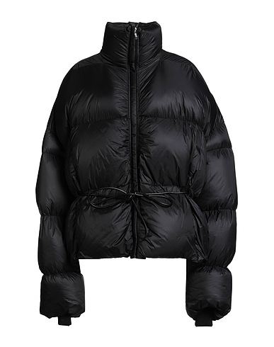 RICK OWENS Shell jacket Black 100% Polyamide, Cow leather