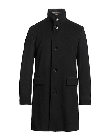 BOSS Coat Black 90% Virgin Wool, 10% Cashmere