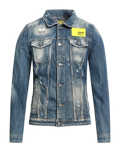 G2FIRENZE Denim jacket Blue 100% Cotton