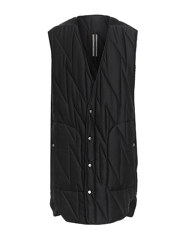 RICK OWENS Gilet Black 61% Acetate, 39% Viscose