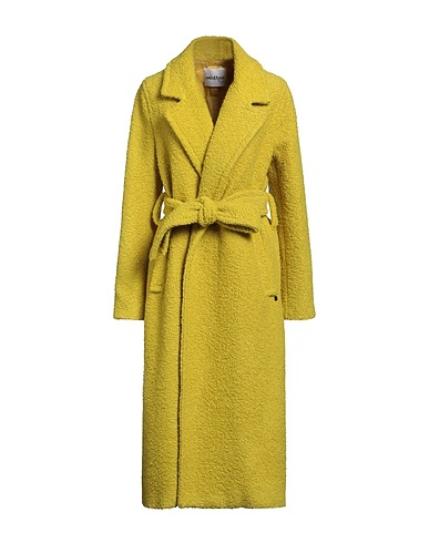 OTTOD'AME Coat Yellow 95% Virgin Wool, 5% Polyamide