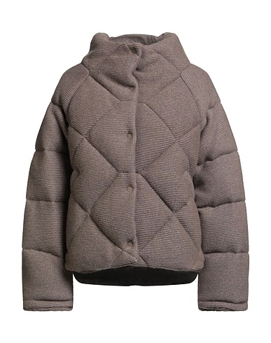PUROTATTO Piumino Khaki 70% Lana, 30% Cachemire