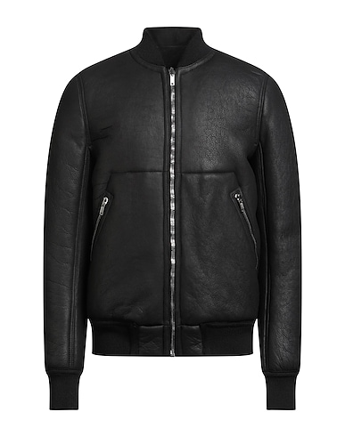 RICK OWENS Bomber Black 100% Lambskin