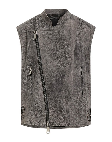 GIORGIO BRATO Gilet Black 100% Leather
