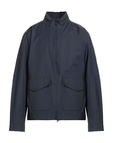 BARBOUR Jacket Navy blue 65% Cotton, 35% Polyamide