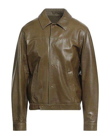 GIORGIO BRATO Jacket Military green 100% Leather