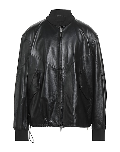 ARMANI EXCHANGE Jacket Black 100% Lambskin