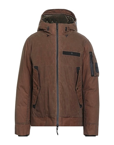 OUTHERE Shell jacket Light brown 100% Cotton