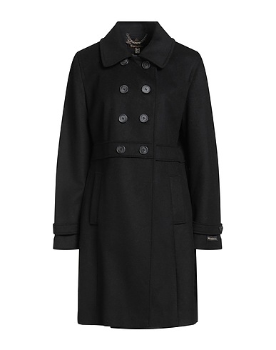 BARBOUR Coat Black 70% Wool, 25% Polyamide, 5% Cashmere