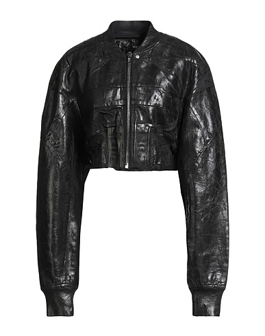 DRKSHDW by RICK OWENS Denim jacket Black 100% Polyamide