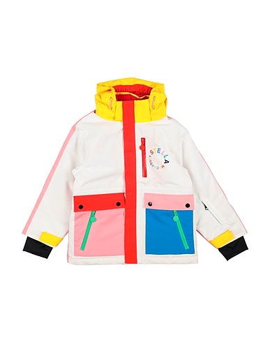 STELLA McCARTNEY KIDS Shell jacket White 100% Polyester, Polyamide, Elastane