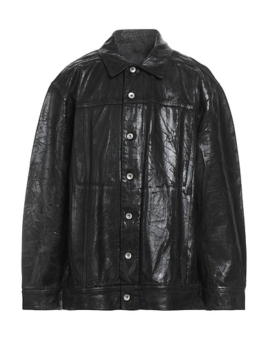 DRKSHDW by RICK OWENS Denim jacket Black 100% Cotton
