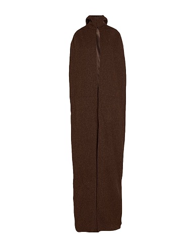 RICK OWENS Cape Brown 100% Virgin Wool, Cotton, Elastane, Cupro