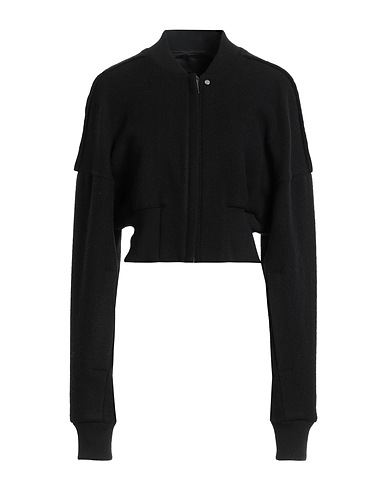 RICK OWENS Bomber Nero 100% Lana Vergine