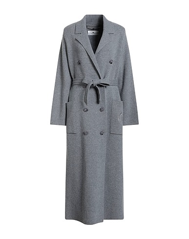 ELISABETTA FRANCHI Caban e doppio petto Grigio 90% Lana Vergine, 10% Cachemire