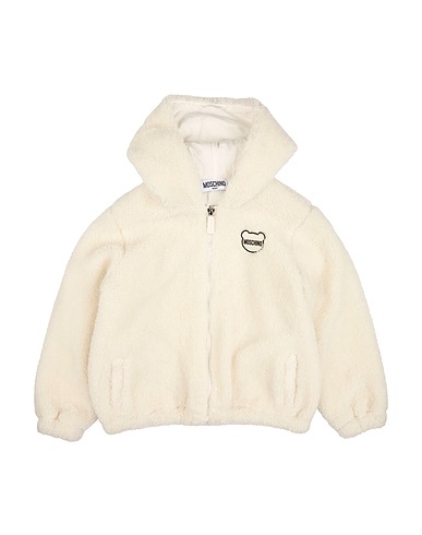 MOSCHINO KID Teddy Coat Cream 100% Polyester