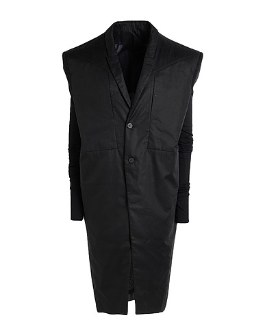 RICK OWENS Coat Black 100% Cotton