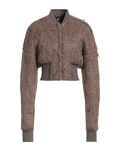RICK OWENS Bomber Brown 90% Alpaca wool, 10% Silk