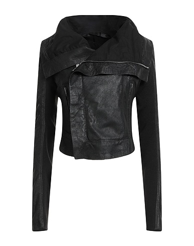 RICK OWENS Biker jacket Black 100% Lambskin
