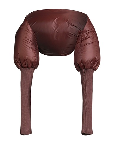 RICK OWENS Shrug Chocolate brown 100% Polyamide, Virgin Wool