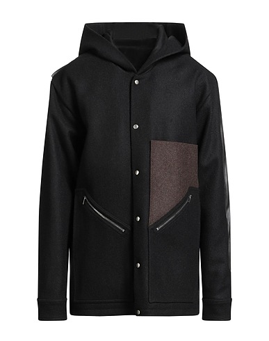 RICK OWENS Coat Black 100% Cotton