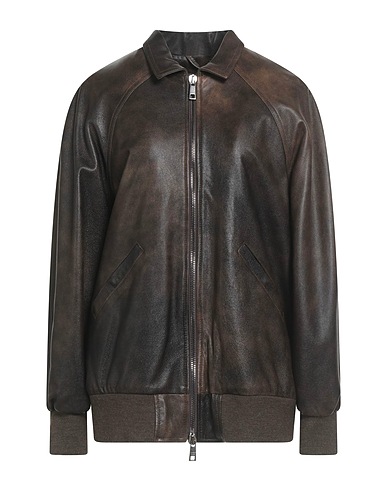 GIORGIO BRATO Bomber Chocolate brown 100% Leather