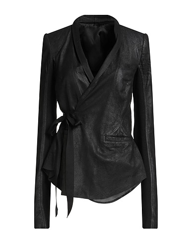 RICK OWENS Jacket Black 100% Lambskin