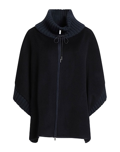 FABIANA FILIPPI Cape Midnight blue 100% Virgin Wool, Merino Wool, Silk, Cashmere