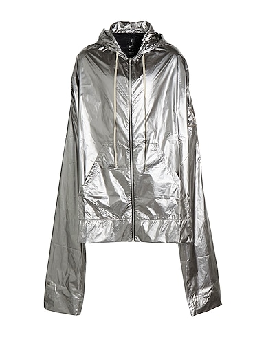 RICK OWENS x CHAMPION Full-length jacket Silver 100% Polyamide
