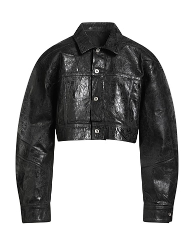 DRKSHDW by RICK OWENS Giubbotto jeans Nero 100% Cotone