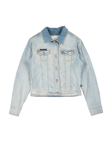 PHILIPP PLEIN Denim jacket JUNIOR Blue 98% Cotton, 2% Elastane