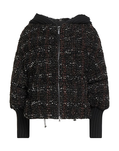FABIANA FILIPPI Shell jacket Black 52% Polyamide, 31% Virgin Wool, 8% Acrylic, 6% Polyester, 3% Synthetic fibers