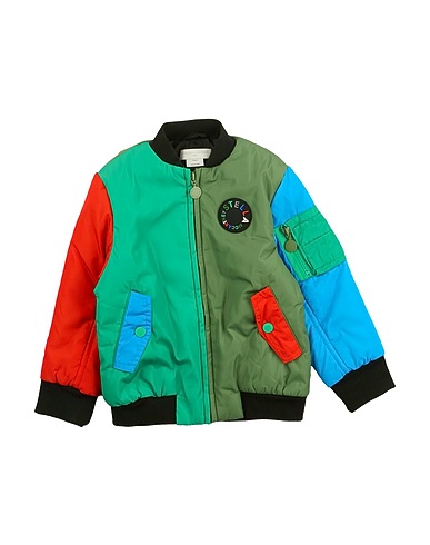 STELLA McCARTNEY KIDS Shell  jacket Military green 100% Polyester