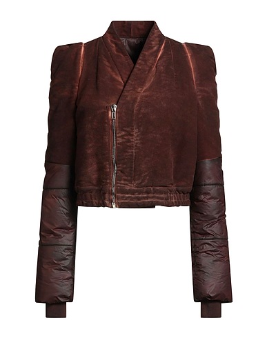 DRKSHDW by RICK OWENS Bomber Chocolate brown 100% Cotton, Polyamide