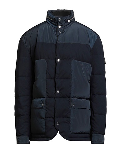 BOSS Shell jacket Navy blue 50% Polyester, 49% Viscose, 1% Elastane