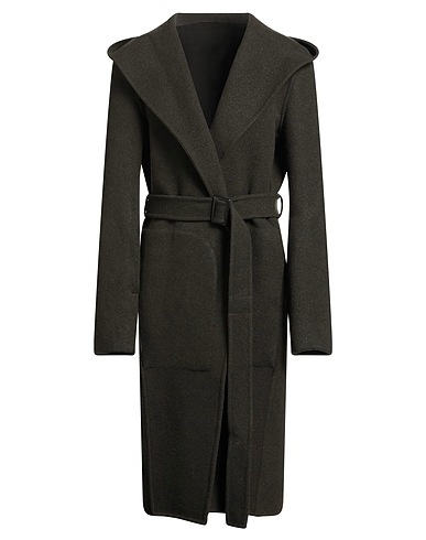 RICK OWENS Cappotto Verde militare 100% Cachemire