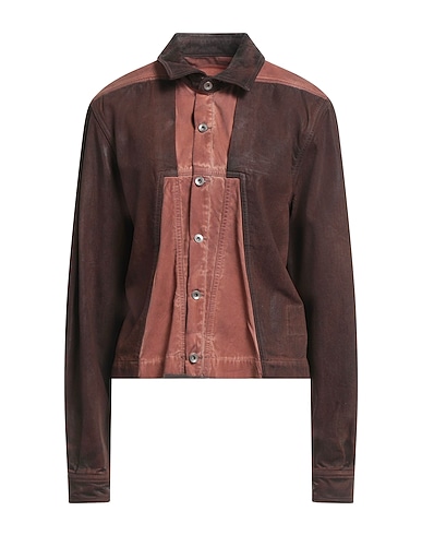 DRKSHDW by RICK OWENS Denim jacket Brown 100% Cotton