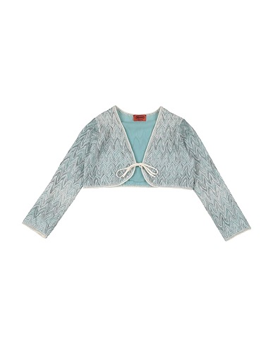 MISSONI KIDS Giubbotto Verde salvia 75% Rayon, 16% Cupro, 9% Poliestere