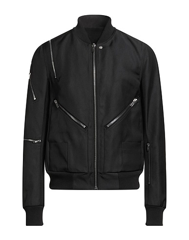 RICK OWENS Bomber Black 100% Cotton, Virgin Wool