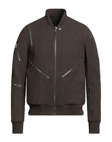 RICK OWENS Bomber Brown 100% Cotton, Virgin Wool