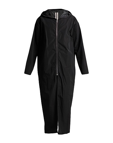 RICK OWENS Full-length jacket Black 100% Wool, Buffalo Horn