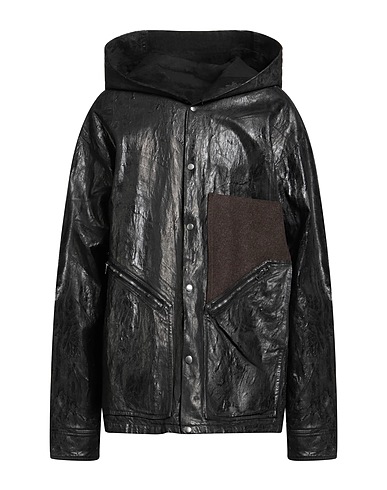RICK OWENS Denim jacket Black 100% Cotton