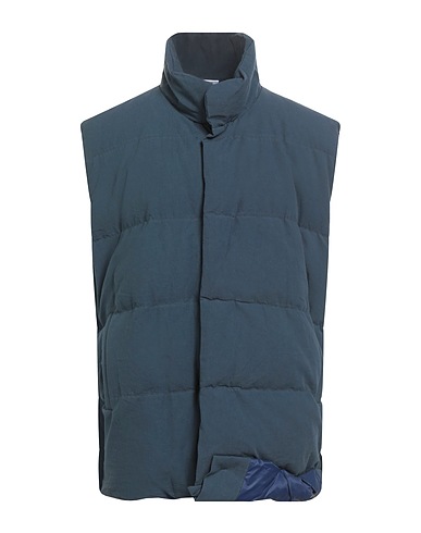 MAGLIANO Vest Slate blue 100% Cotton, Polyamide