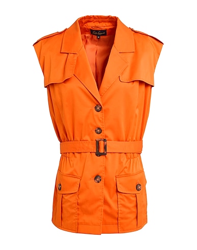 LUISA SPAGNOLI Jacket Orange 97% Cotton, 3% Elastane
