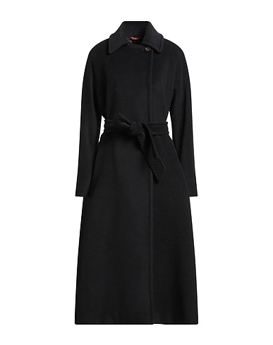 MAX MARA STUDIO Пальто Чёрный 100% Натуральная шерсть