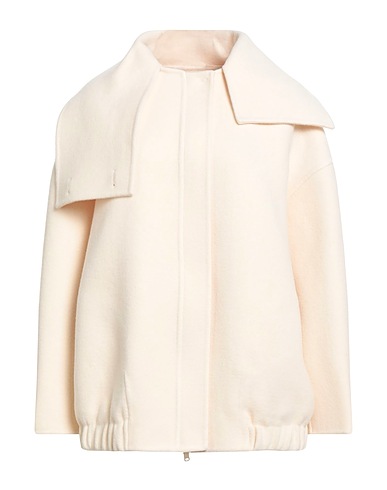 FABIANA FILIPPI Coat Cream 100% Virgin Wool