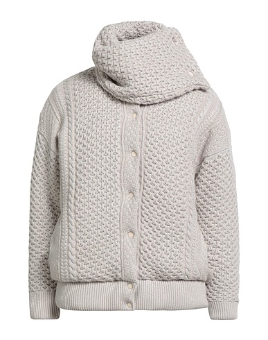 FABIANA FILIPPI Shell  jacket Light grey 57% Virgin Wool, 19% Viscose, 11% Silk, 7% Cashmere, 6% Polyester