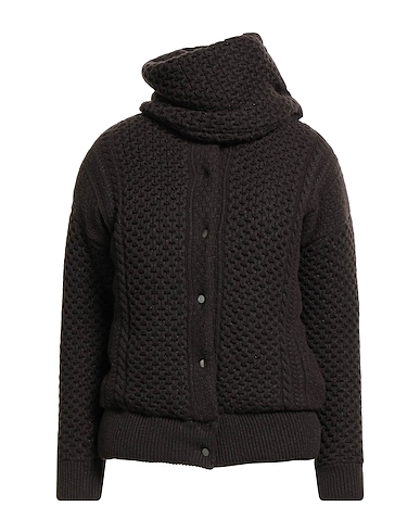 FABIANA FILIPPI Μπουφάν με επένδυση από πούπουλα Σκούρο καφέ 57% Παρθένο μαλλί, 19% Βισκόζη, 11% Μετάξι, 7% Κασμίρι, 6% Πολυεστέρας