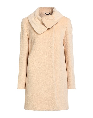 CINZIA ROCCA Coat ICONS Cream 52% Alpaca wool, 48% Virgin Wool