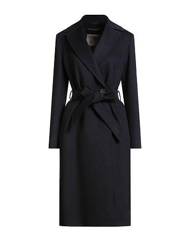 CINZIA ROCCA Caban et veste croisée Bleu marine 100% Laine vierge
